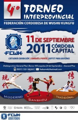 Afiche del 4º Torneo Interprovincial de la FCWK